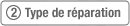 Type de réparation